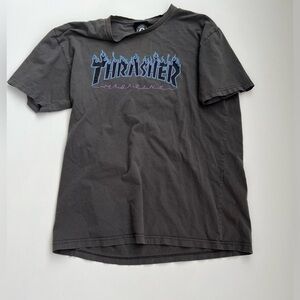 Vintage Thrasher magazine T-shirt in grey cotton.